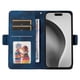 thumbnail image 5 of Carcasa FOXDOCK iPhone 16 Pro de cuero PU, diseño acolchado clásico, protección contra caídas y rayones, 5 of 5