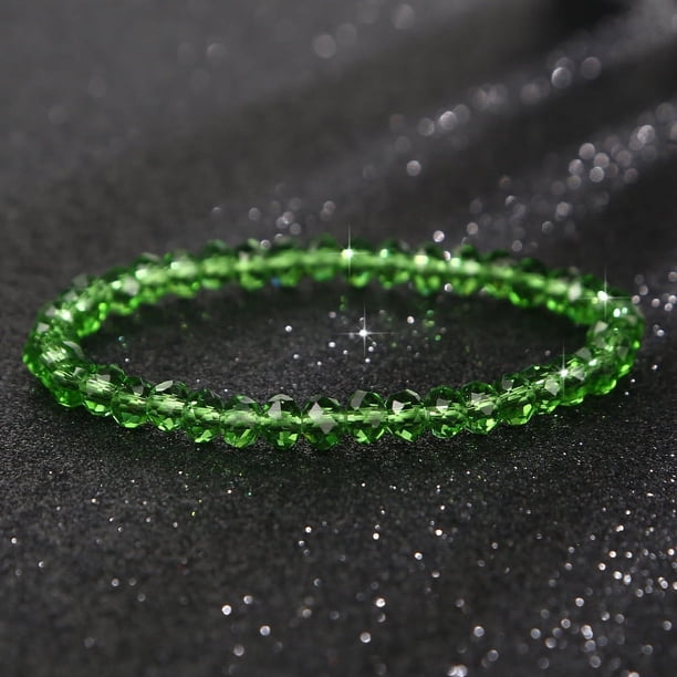 1pc Stylish and Elegant Faceted Crystal Bracelet for Women - Adds a Touch of Sparkle to Any Outfit