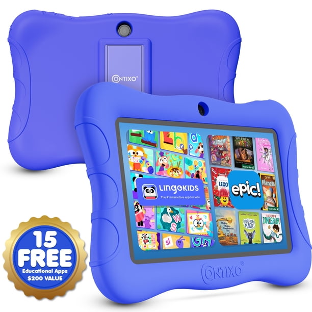 Tablet Infantil Contixo V9 de 7" Android 11, 2 GB RAM, 32 GB, Wi-Fi, Bluetooth, Control Parental y Funda Protectora