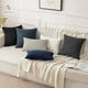 thumbnail image 5 of Fundas De Cojines Negra Set X2 Cama Sillon Suave 45 X 45 Almohada, 5 of 8