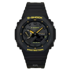 Reloj Casio G-Shock Caution Yellow Mobile Link Analog Digital Resin Strap Black Dial Solar Ga-B2100Cy-1A 200M Men'S Watch