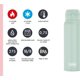 thumbnail image 5 of Botella Térmica THERMOS 750 ml Menta Suave Acero Inoxidable, 5 of 7