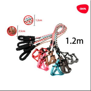 Genérico - Correa Para Mascota Tejida Diseño Lineas 12M 12Cm 25Cm