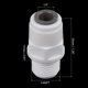 thumbnail image 2 of Uxcell 1/4" Tubo a 1/4NPT Macho Empuje para Conectar Accesorios Paquete de 5 Conector de Línea de Agua Recto para Sistema de Agua RO Blanco, 2 of 4