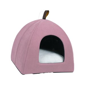 Ioensy - Interior Encantador Nido De Gato Plegable Cueva Cálida Tienda Universal Para Perros Pequeños Para Gatos Rosa S