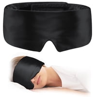 Máscara Para Dormir Jillyeor Soft Satin Para Mujer Y Hombre, Color Negro