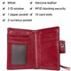 thumbnail image 5 of Cartera Bostanten De Piel Para Mujer Con Bloqueo Rfid Color Rojo, 5 of 8