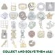 thumbnail image 2 of Puzzle BePuzzled Hanayama Metal Brain Level 2 Mensa, 2 of 4