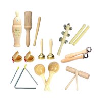 Magideal - Instrumento De Percusión Montessori, Conjunto Educativo De Música De Madera, Coordinación Mano-Ojo Para Regalo De Cumpleaños, Juguetes De Fiesta De 3