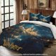 thumbnail image 1 of Bedding Warner Bros Owl Flying Castle Night Scene Starry Sky Theme Suitable for All Seasons Machine Washable Includes Pillowcases Suitable for Bedrooms Guest Ro, 1 of 1
