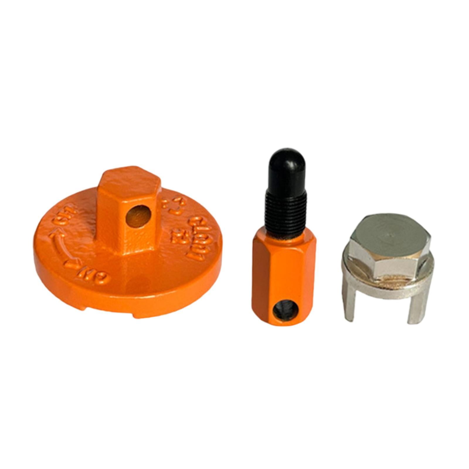 Ioensy - Extractor De Embrague De Tope De Pistón Accesorios Herramientas De Desmontaje Extracción Del Embrague De Motosierra Naranja