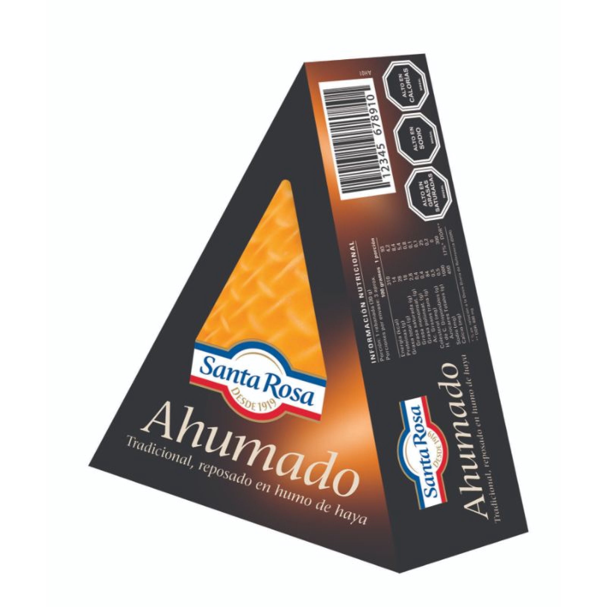 Queso Ahumado Trozo 100 g Santa Rosa