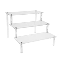 Bothyi - Tier Acrílico Rack Perfume Maquillaje Organizador Elevadores Estantes Vitrina 3 Escalera