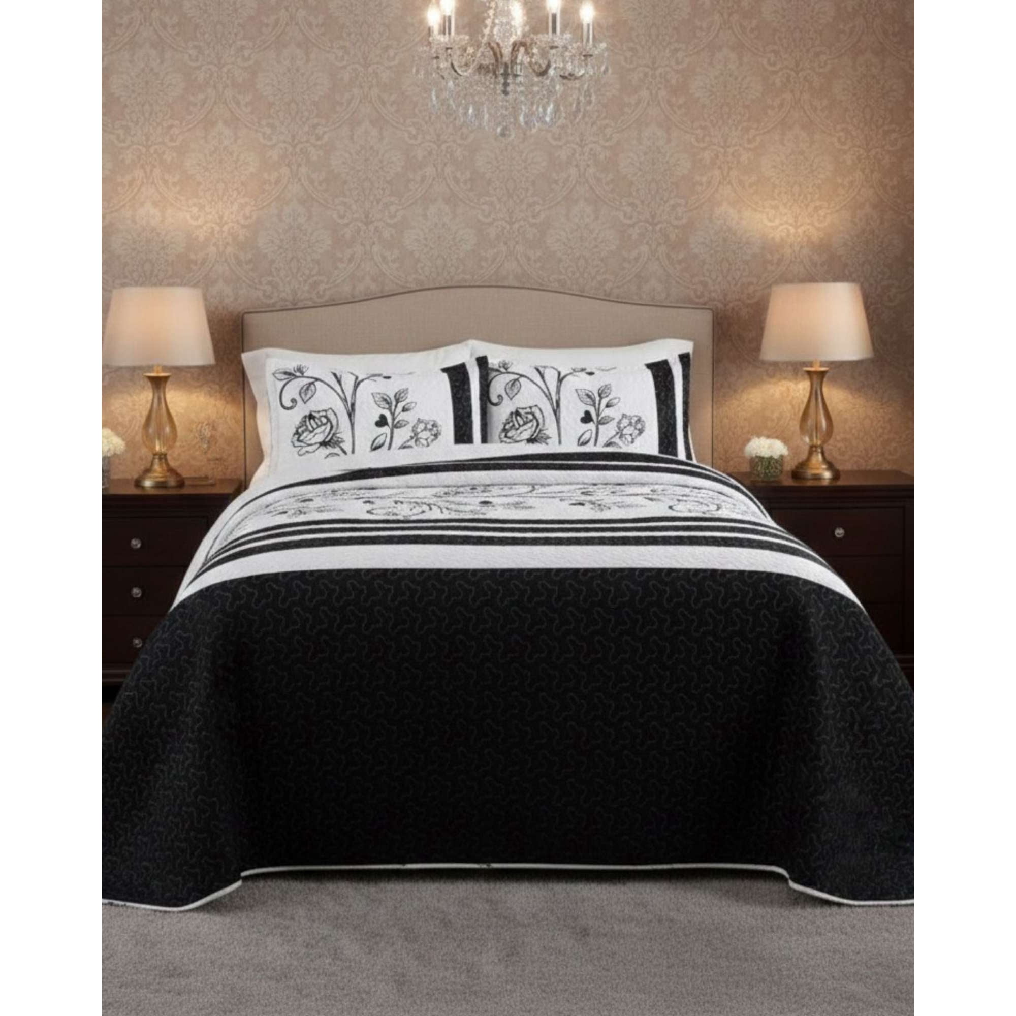 Myl Todo Hogar - Cobertor Colcha Quilt Sherpa Otoño Invierno 2 Plazas