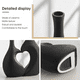 thumbnail image 4 of Pack 2 Floreros Forma Corazon Negro, 4 of 5