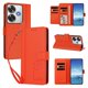 thumbnail image 2 of Funda Cartera Trébol para Xiaomi Poco F6 con Ranuras Tarjetas y Carga Inalámbrica Naranja, 2 of 6