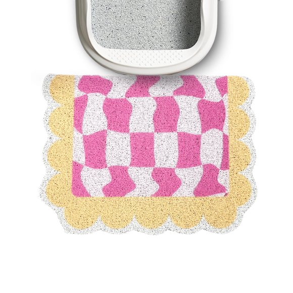 Alfombra para caja de arena Lukamoo mediana 60 x 40 cm rosa