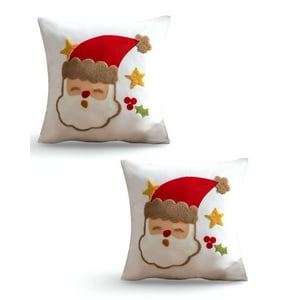 Genérico - Juego De 2 Fundas De Cojin Para Navidad K17