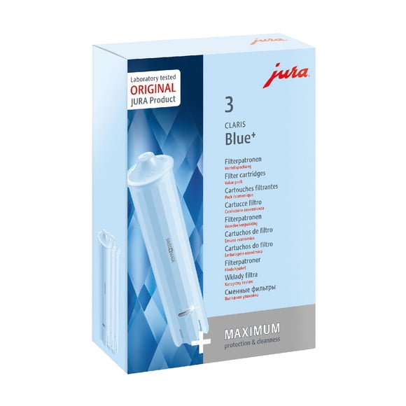 Cartucho de filtro de agua Jura Claris Blue+ 24231, juego de 3