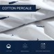 thumbnail image 4 of Juego de sábanas Nautica Twin XL, 100% algodón percal, 200 hilos, azul, 4 of 6