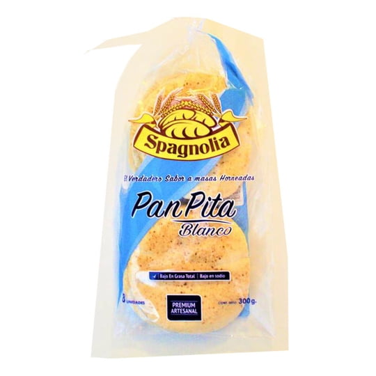 Pan Pita Blanco 8 Un 300 g Spagnolia