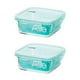thumbnail image 1 of Pack 2 Contenedores Hermetico Vidrio Cuadrado 740mL Allegra, 1 of 3