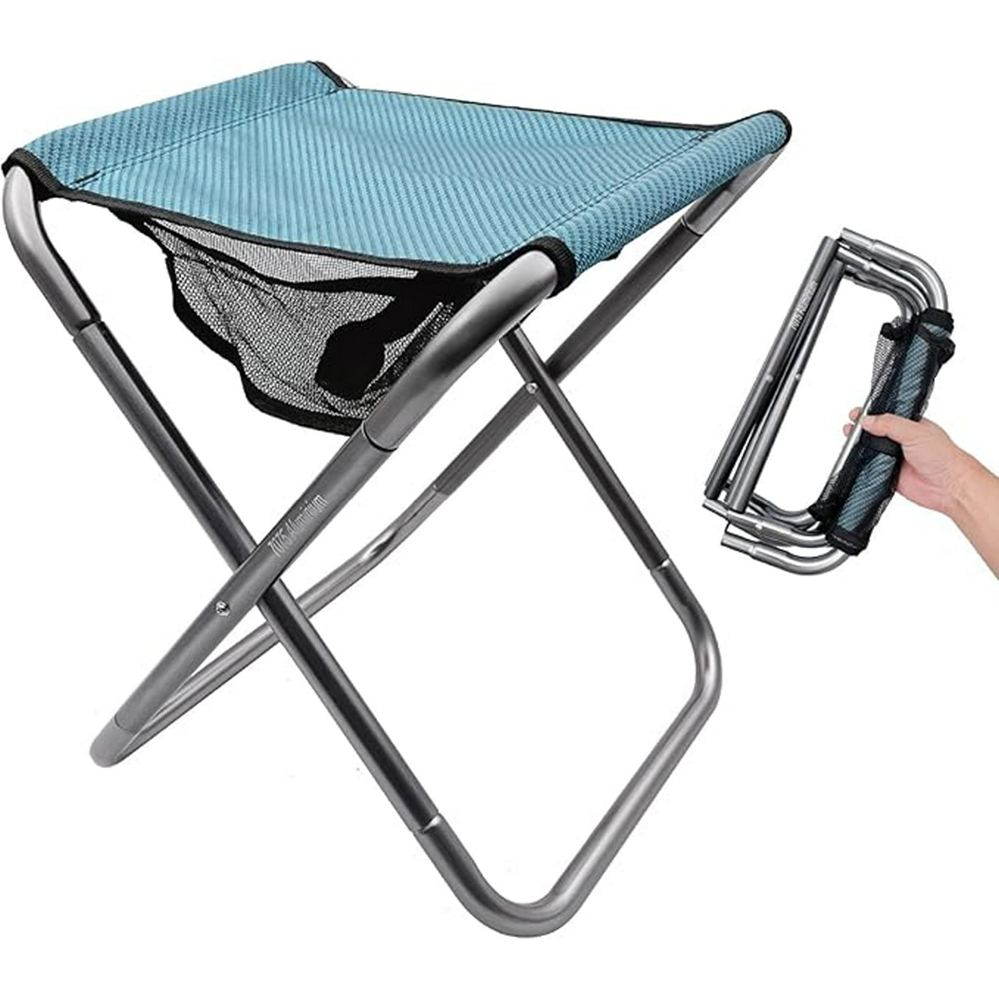 Veatool - Banco De Camping, Silla De Camping De Aleación De Aluminio, Silla Plegable Portátil, Pequeño Taburete Plegable Adecuado Para Viajes Al Aire Libre, Pesca, Barbacoa, Senderismo