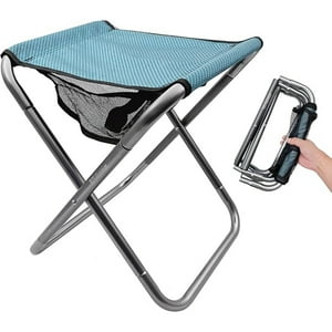 Veatool - Banco De Camping, Silla De Camping De Aleación De Aluminio, Silla Plegable Portátil, Pequeño Taburete Plegable Adecuado Para Viajes Al Aire Libre, Pesca, Barbacoa, Senderismo