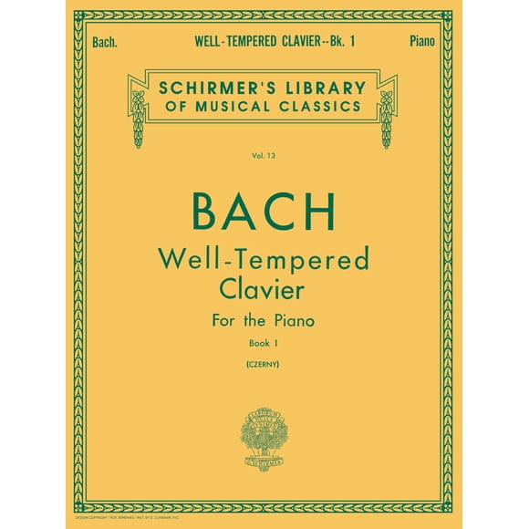 Partituras G. Schirmer – Bach: El Clave bien temperado