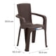 thumbnail image 5 of Silla con Apoya Brazos para Terraza Jardin Living Restaurant Estilo Rattan Modelo Manu Marca Reyplast, 5 of 6