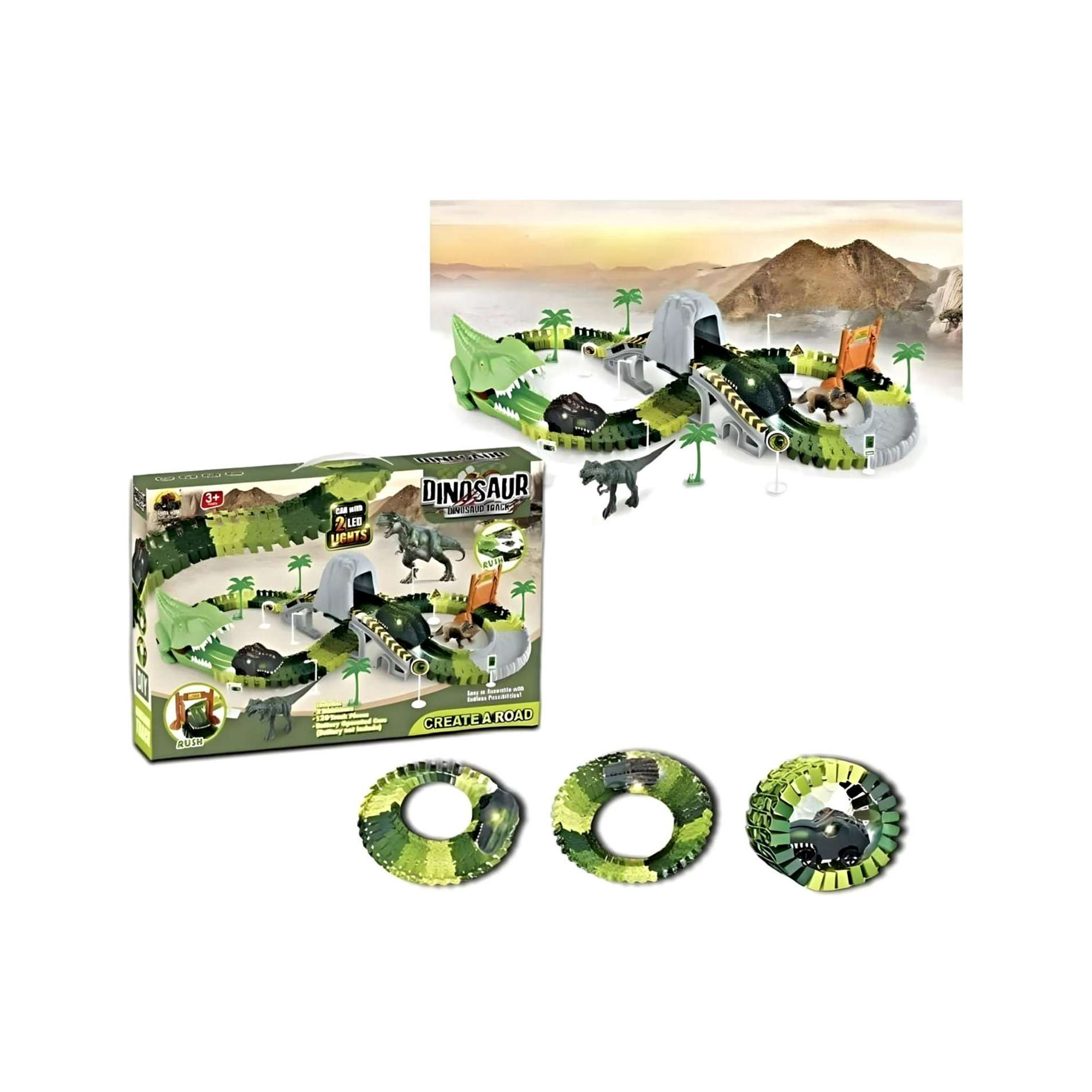 Juguete Infantil - Pista De Carrera De Dinosaurio Con Auto