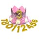 thumbnail image 1 of Sombrero de Cumpleaños para Perro POSAPET Rosa Reutilizable y Ajustable, 1 of 5