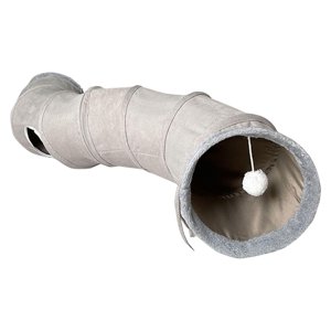Ioensy - Túnel Plegable Para Gatos, Mirilla, Tela De Gamuza, Suministros De Juguetes Para Gatos, Juguete Para Jugar