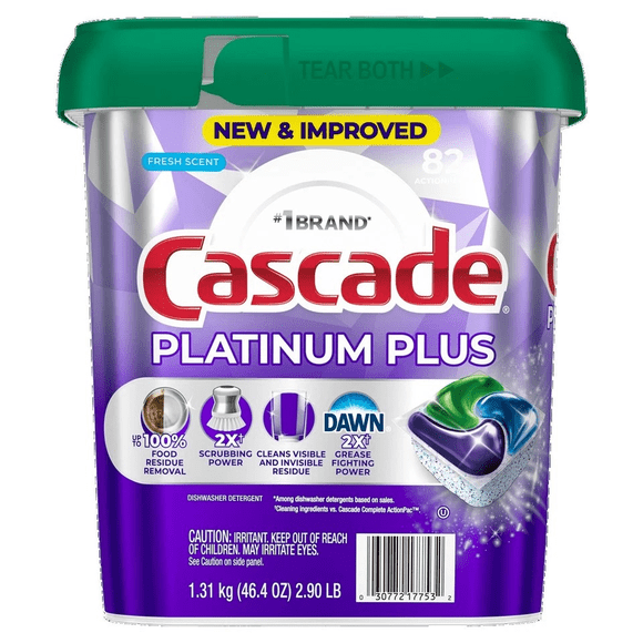 Lavavajillas en Cápsulas Platinum Plus Cascade 82 un