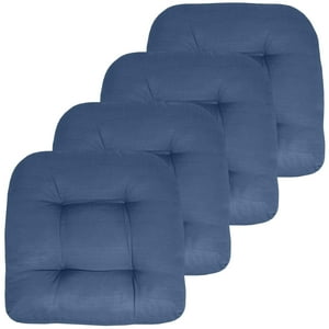 Cojines De Patio Sweet Home Collection Para Sillas De Exterior, Funda De Asiento De 48 X 48 Cm, Paquete De 4 (1 Unidad), Color Azul