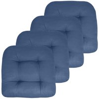Cojines De Patio Sweet Home Collection Para Sillas De Exterior, Funda De Asiento De 48 X 48 Cm, Paquete De 4 (1 Unidad), Color Azul