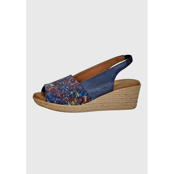 Sandalia Cuero Susanne Azul
