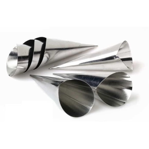 Pack X6 Cono Molde Para Cannoli Cachito Croissant Pan Danes