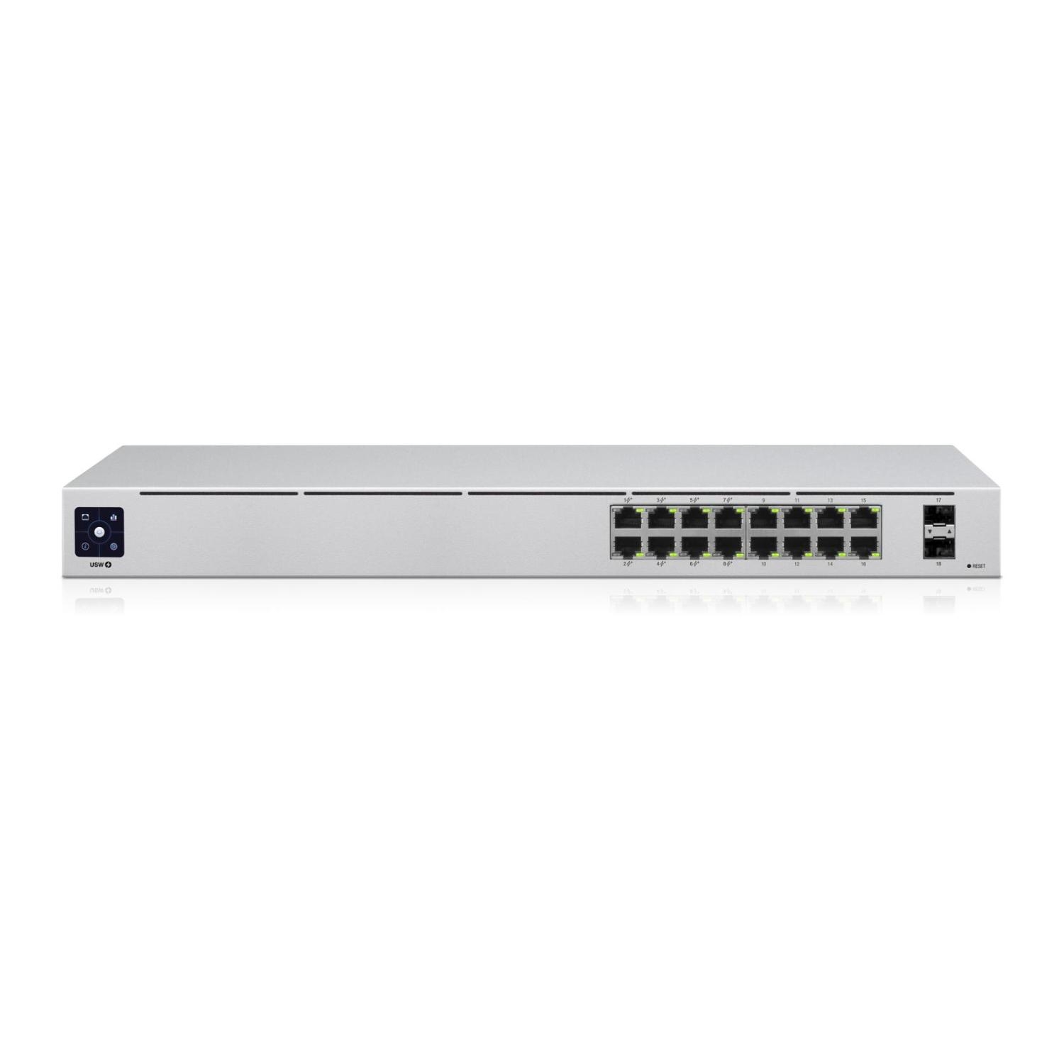 Switch Ubiquiti Usw-16-Poe De 16 Puertos Gestionado Poe+42 W