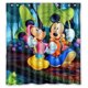 thumbnail image 1 of Cortina de ducha de Mickey Mouse y Minnie Mouse, juego de cortinas de baño con ganchos, tamaño 60 x 72 pulgadas, 1 of 3