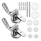 thumbnail image 1 of Bisagras De Aluminio Para Asientos De Inodoro - Pack De 2, 1 of 3