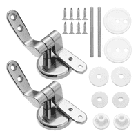 Genérico - Bisagras De Aluminio Para Asientos De Inodoro - Pack De 2