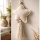 thumbnail image 2 of Colgante Cuna 1 Estrella de Algodón y Macramé para Móvil, Adorno o Souvenir Baby Shower y Bautizo, 2 of 3
