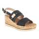 thumbnail image 2 of Sandalia con Taco Chino de Corcho Kim Negro Alquimia, 2 of 7