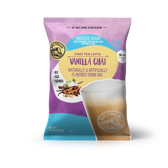 Mezcla para bebida Big Train Vanilla Chai sin azúcar 1,59 kg