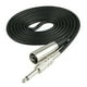 thumbnail image 3 of XLR Macho A 6.35mm 1/4 "Mono Macho Micrófono Convertidor De Audio OFC Cable 2m, 3 of 5