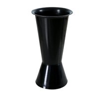 Bothyi - Maceta Decorativa Con Cubo Estético, Jarrón Para Decoración De Mesa De Oficina, Color Negro