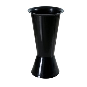 Bothyi - Maceta Decorativa Con Cubo Estético, Jarrón Para Decoración De Mesa De Oficina, Color Negro