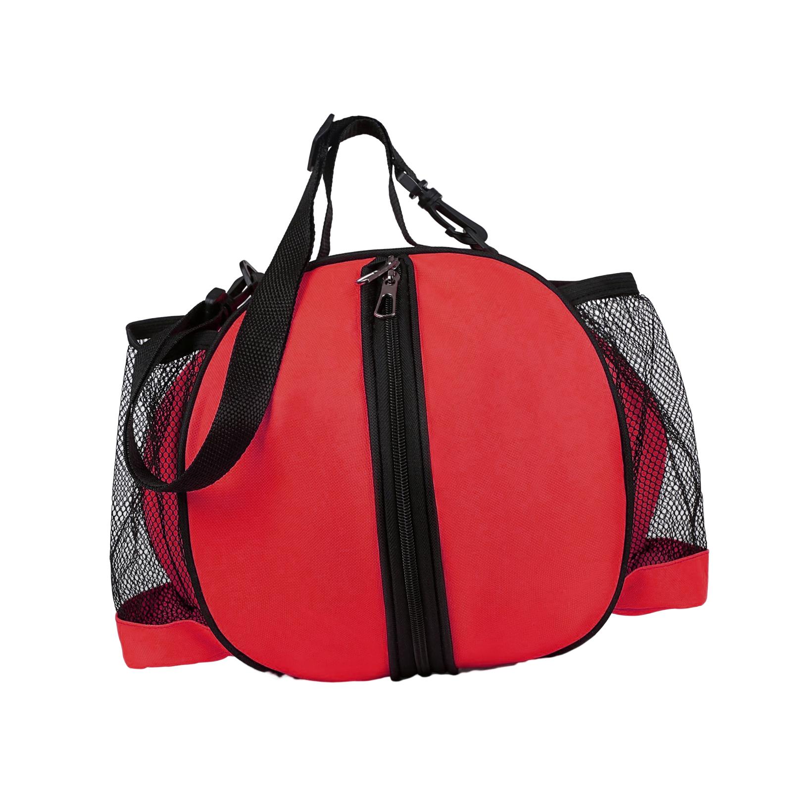 Magideal - Bandolera De Baloncesto Bandolera De Baloncesto Para Una Sola Correa De Sóftbol De Voleibol Fácil De Ajustar Y Desmontar Con Dos Bolsillos Laterales Correa Única Roja