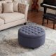 thumbnail image 5 of Puf COLAMY Redondo de 64 cm Azul con Almacenamiento y Mesa de Café, 5 of 5